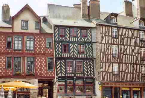 rennes maisons pans de bois